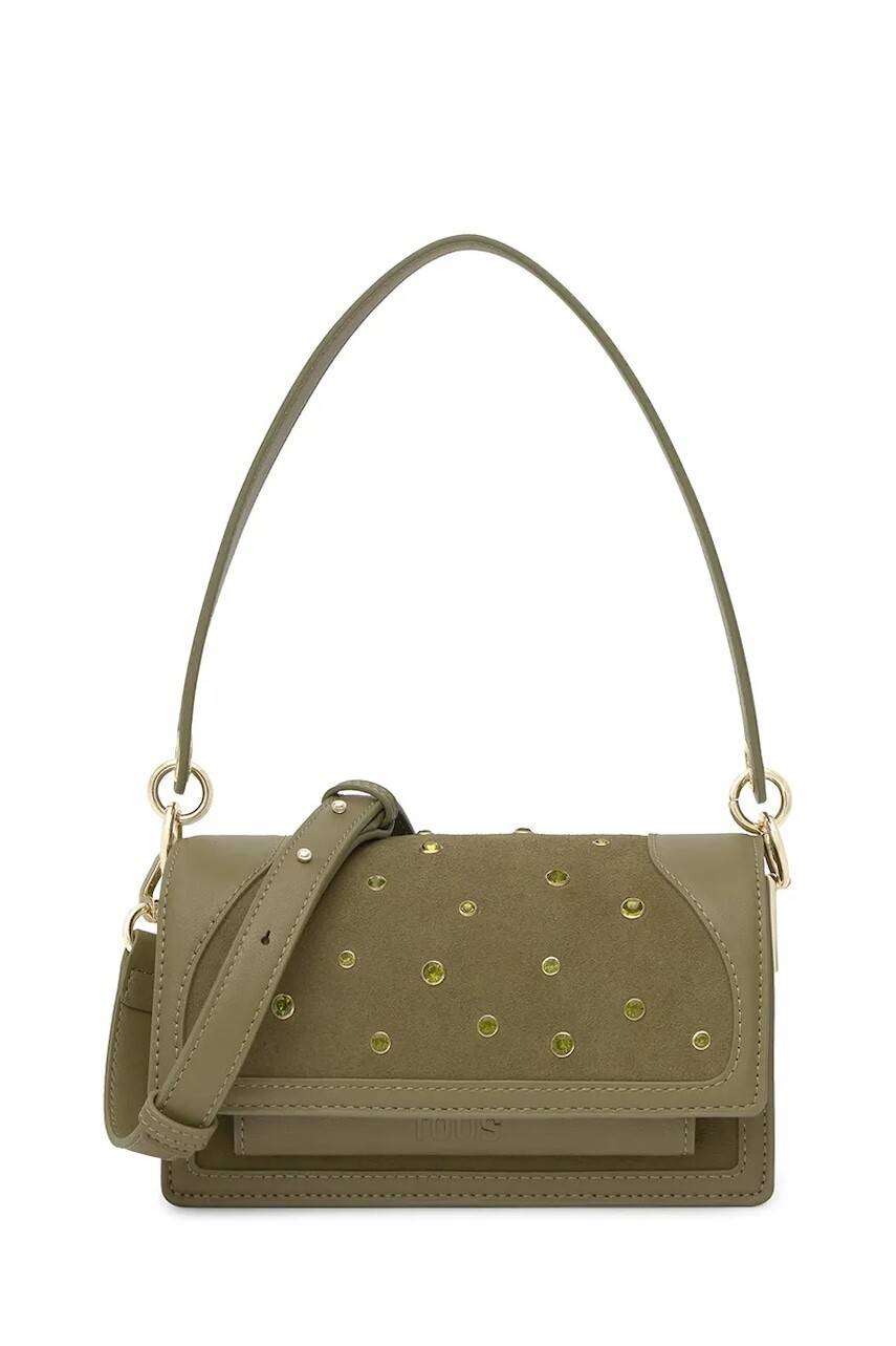 Kabelka Tous Bandolera zelená farba, 2002358539