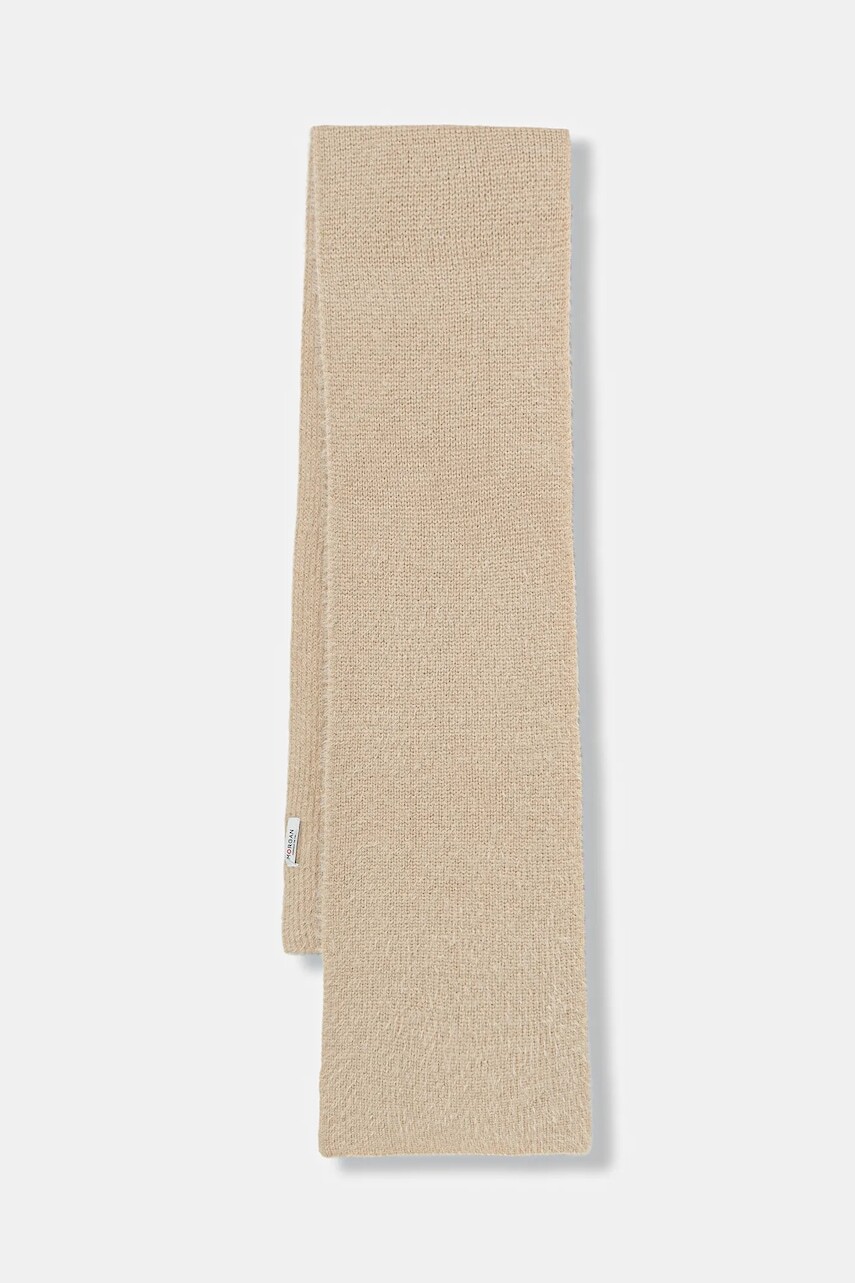 Šál Morgan béžová farba, jednofarebná, 5EIGE