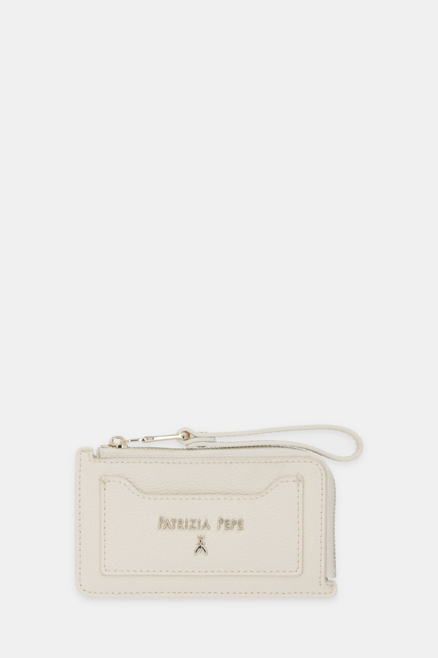 Kožená peňaženka Patrizia Pepe béžová farba, 8Q0030 L001