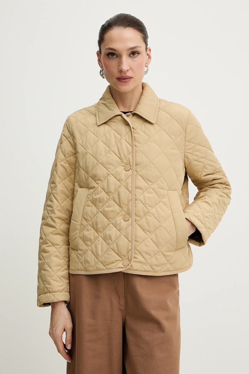 Bunda Weekend Max Mara GELO béžová farba, prechodná, 2615481021600