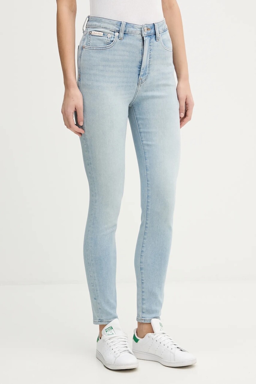 Rifle Calvin Klein Jeans modrá farba, LV047E610G