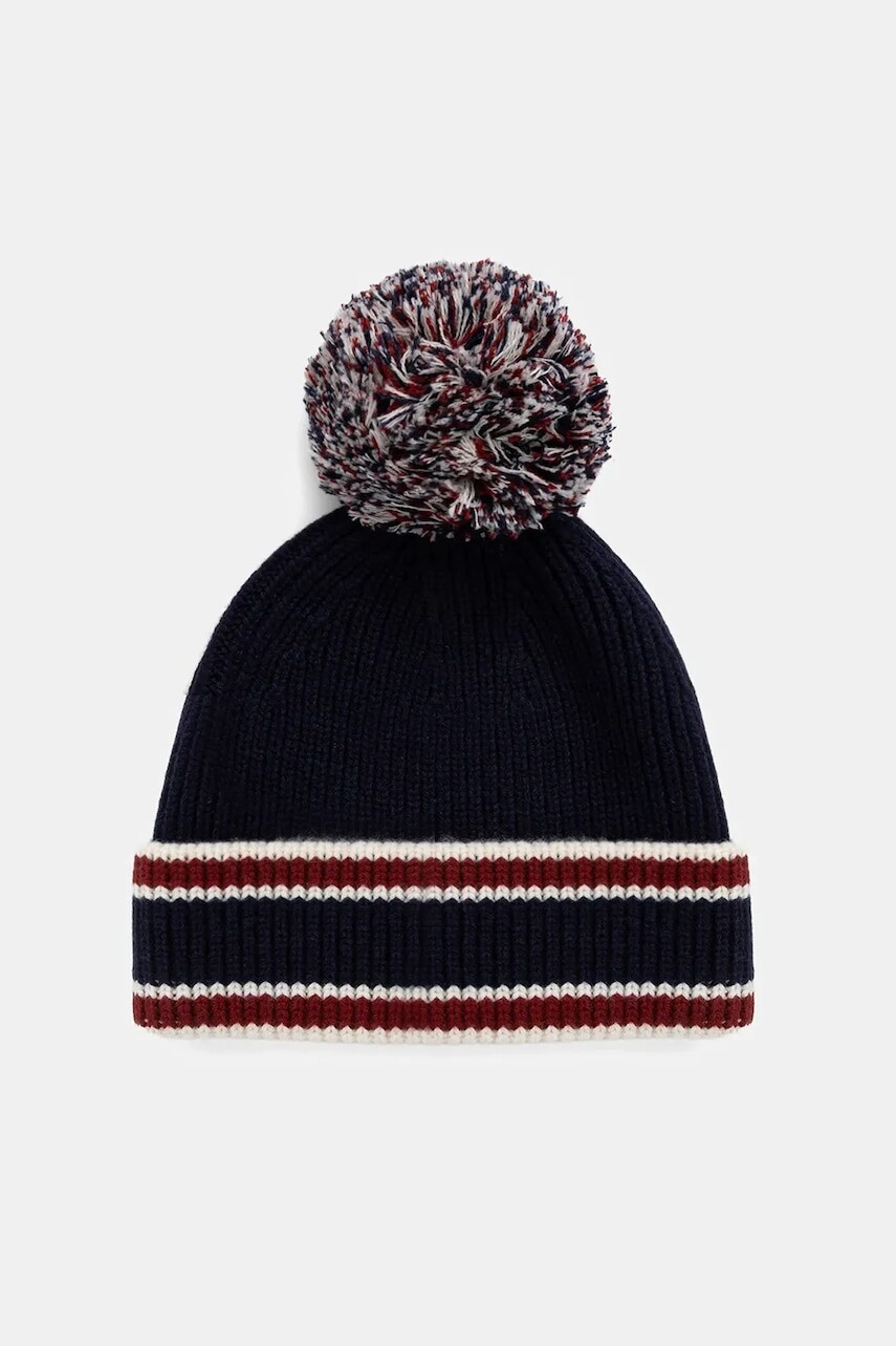 Vlnená čiapka Fusalp tmavomodrá farba, I3715