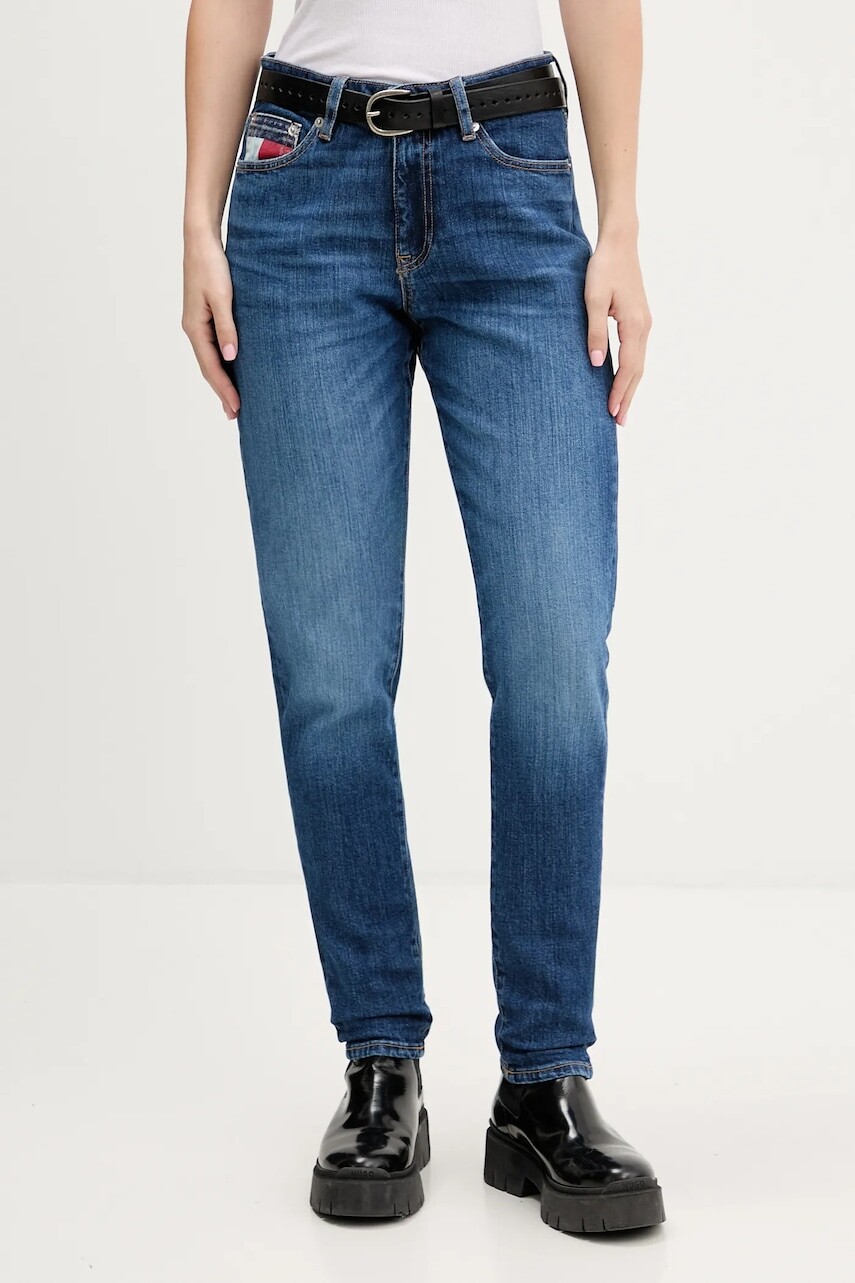 Rifle Tommy Jeans tmavomodrá farba, DW0DW22457