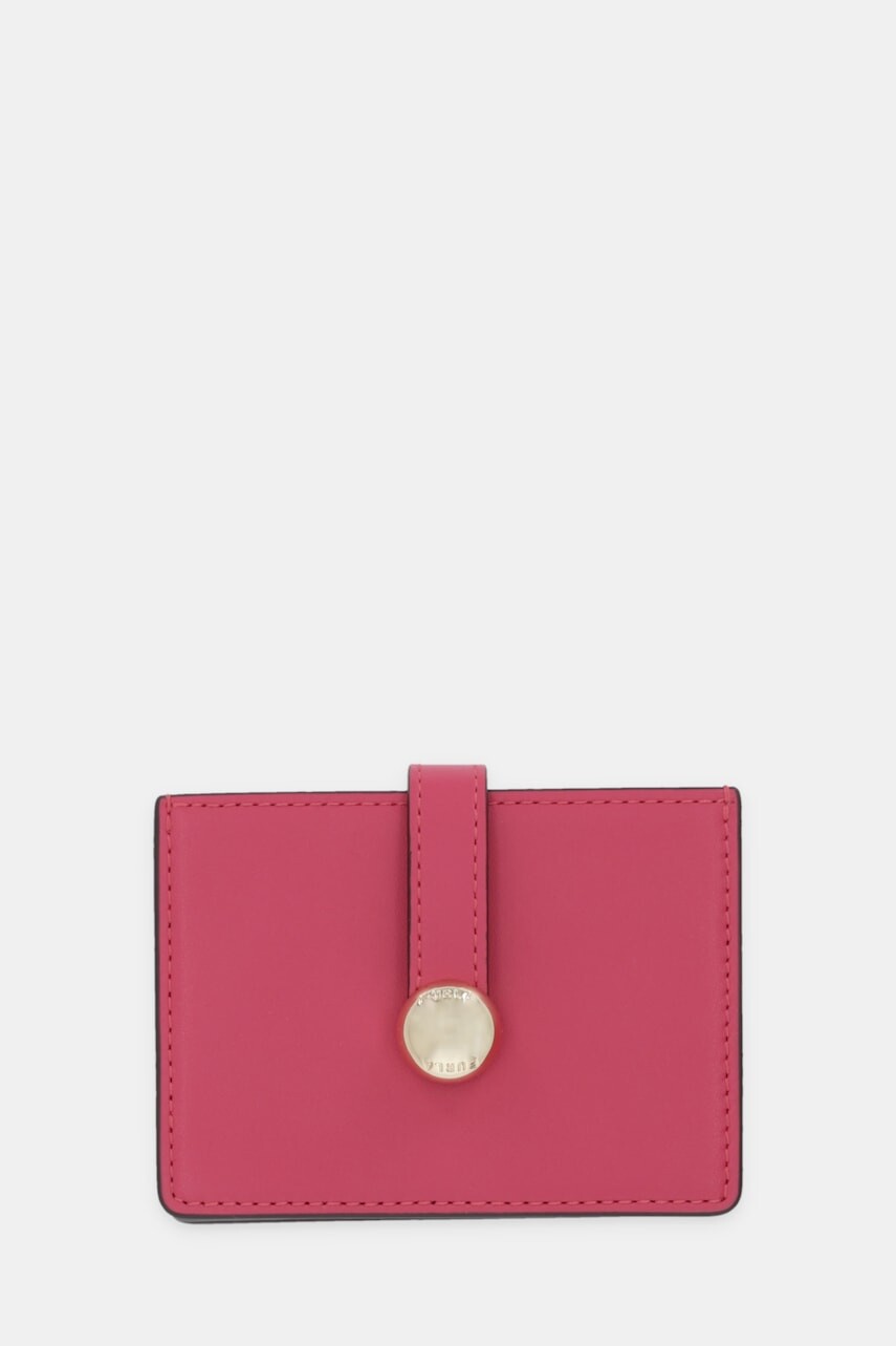 Kožené puzdro na karty Furla ružová farba, WP00549 AX0733 4515S