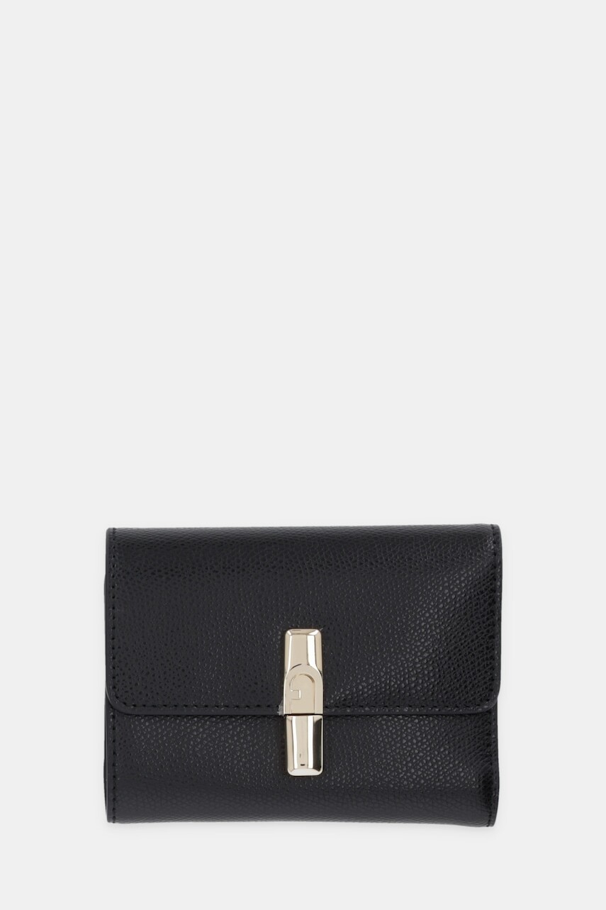 Kožená peňaženka Furla čierna farba, WP00564 ARE000 O6000