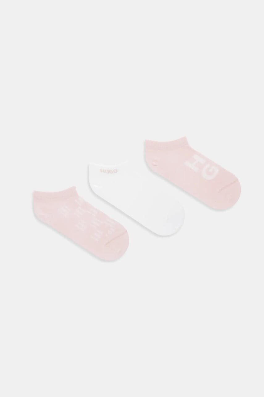 Ponožky HUGO 3P AS LOGO CC W 3-pak biela farba, 50553447