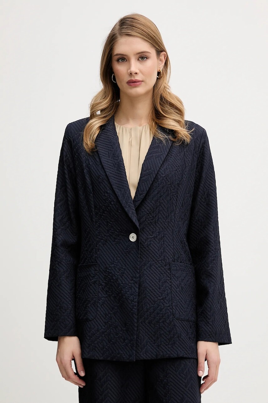 Sako Joseph Ribkoff tmavomodrá farba, jednoradové, jednofarebné, 261196