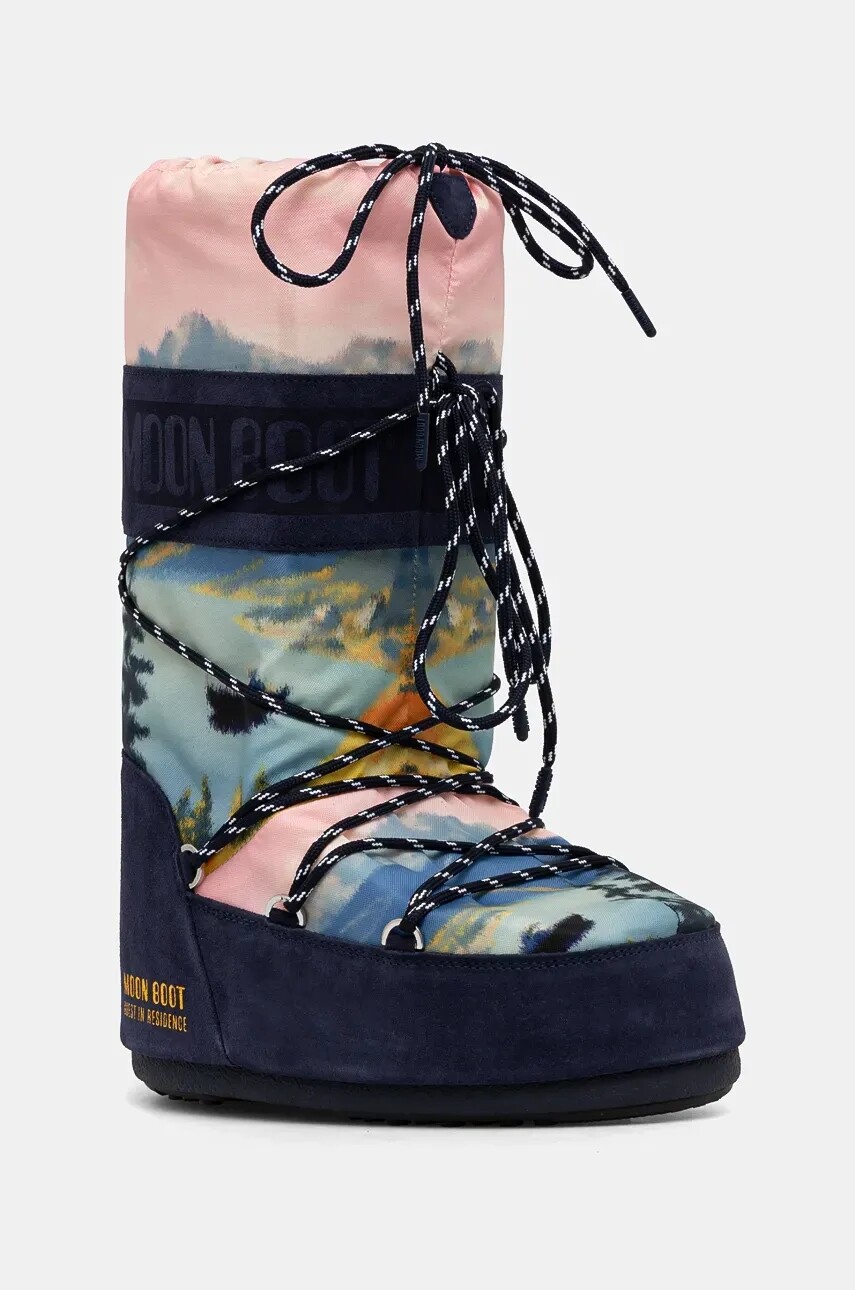 Snehule Moon Boot MB X GIR ICON POSTCARD tmavomodrá farba, 80D1403090-F016