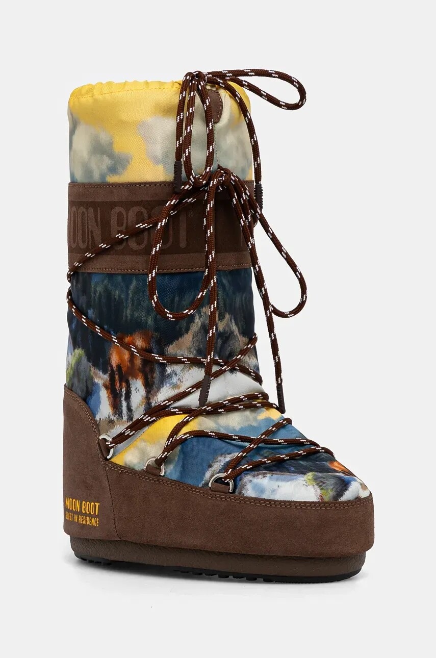 Snehule Moon Boot MB X GIR ICON POSTCARD hnedá farba, 80D1403090-M062