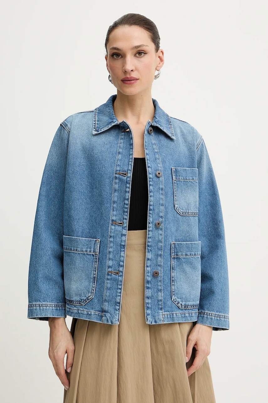 Rifľová bunda Weekend Max Mara CIRCOLI modrá farba, prechodná, 2615041091600