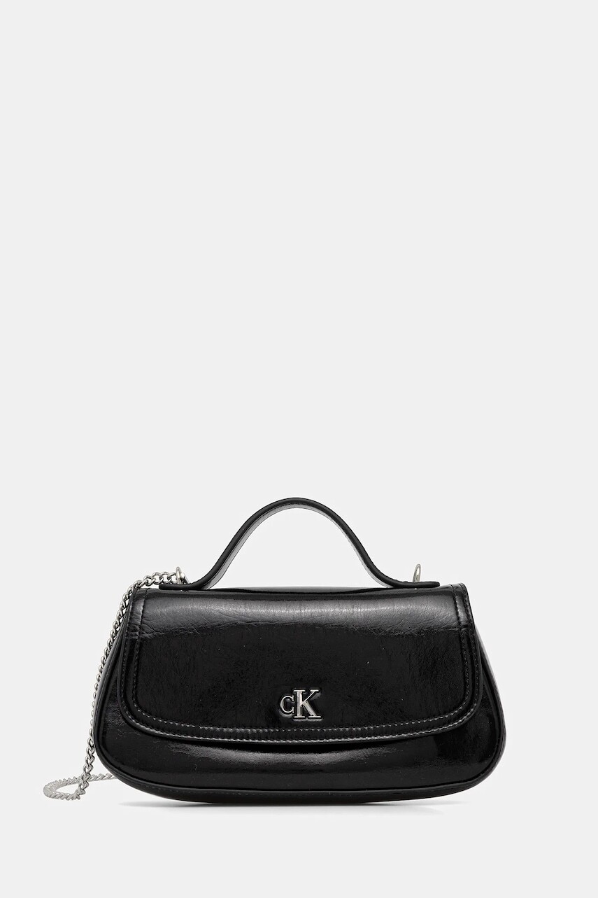 Kabelka Calvin Klein čierna farba, LV04F3306G