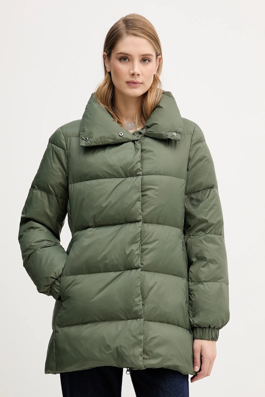 Páperová bunda United Colors of Benetton zelená farba, zimná, 2NIWDN08X