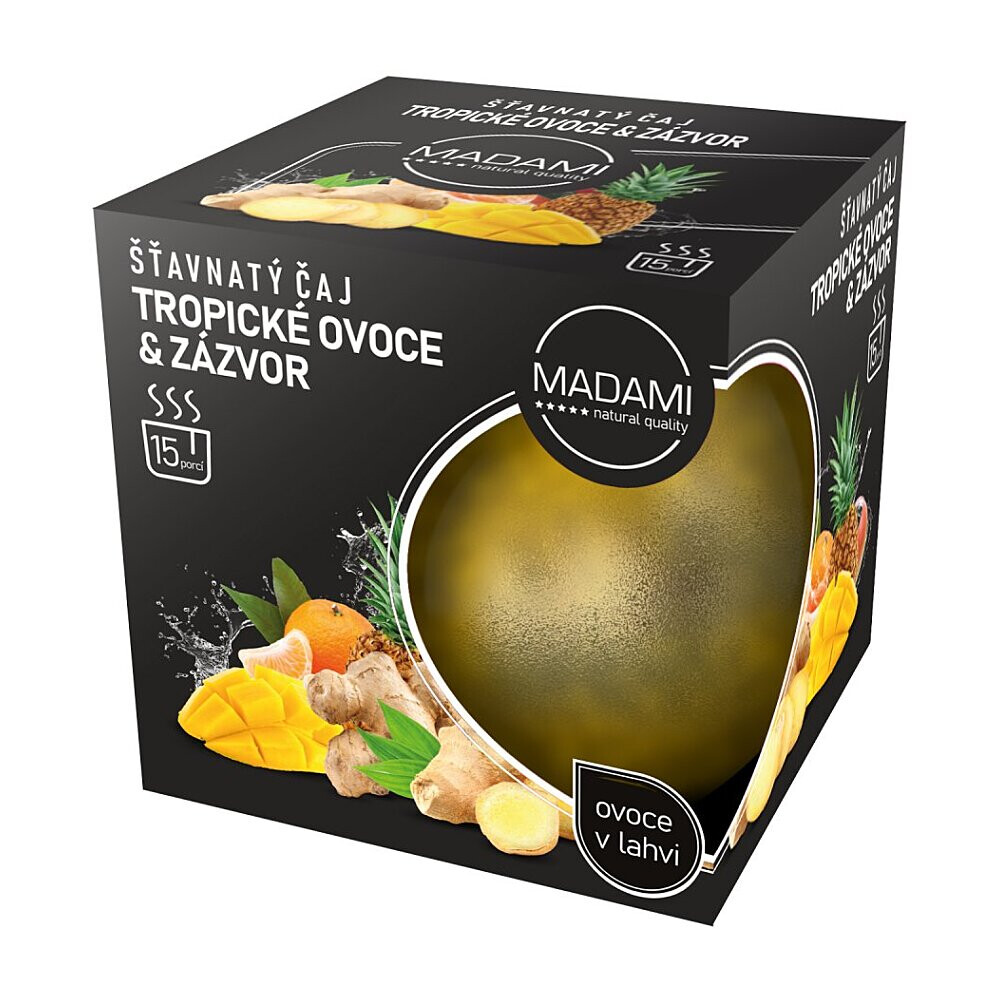MADAMI Šťavnatý čaj tropické ovocie & zázvor 500 g, poškodený obal