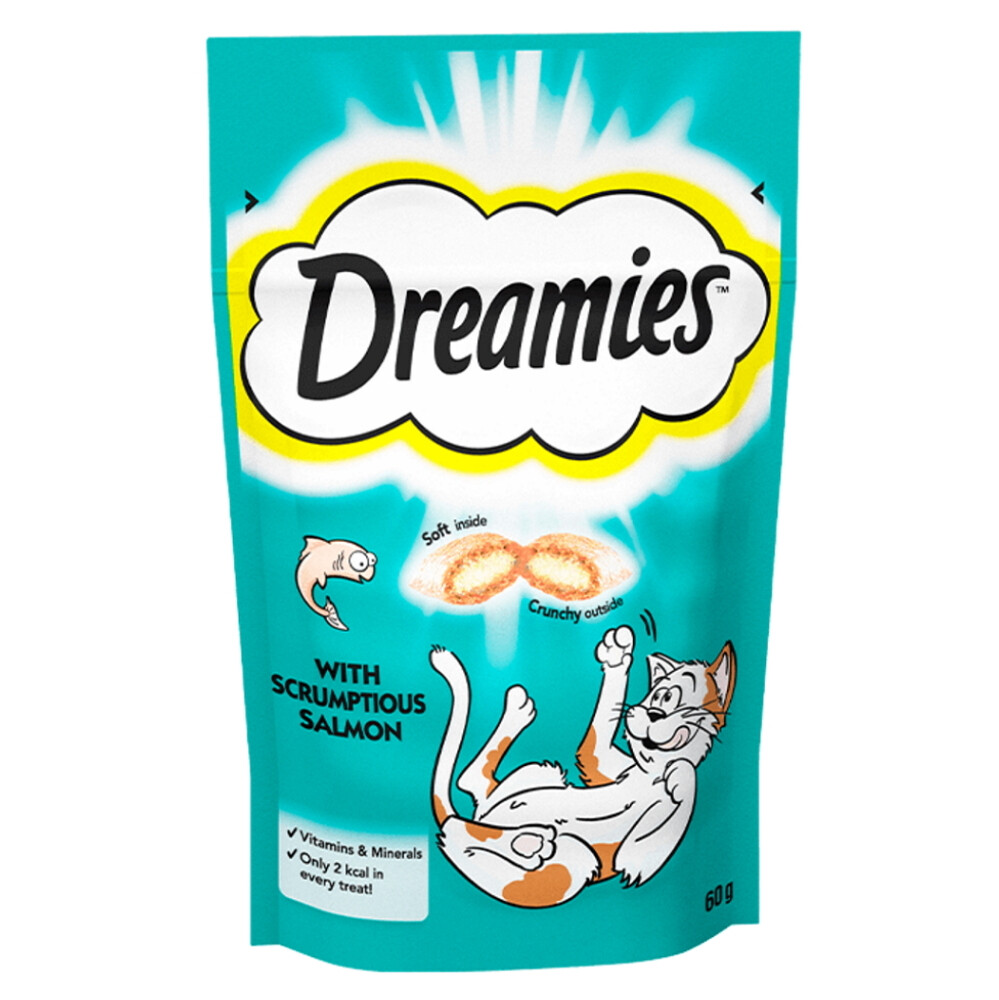 DREAMIES pochúťka pre mačky s lososom 60 g
