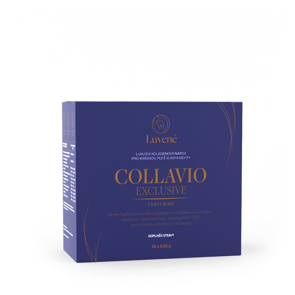 LUVENÉ COLLAVIO Kolagén drink čierne ríbezle 30 sáčkov, poškodený obal