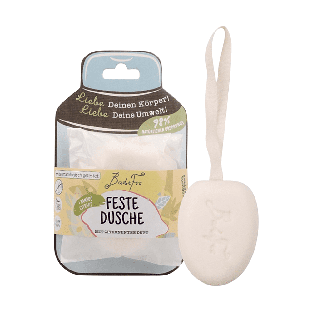 BADEFEE Tuhý sprchový gél Lemon Tea 70 g