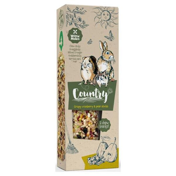 WITTE MOLEN Country Sticks tyčinky brusnice a hruška 110 g