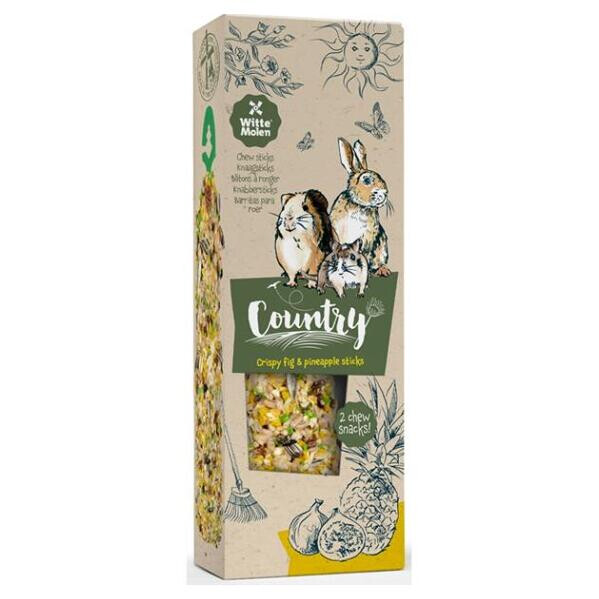 WITTE MOLEN Country Sticks tyčinky figy a ananás 110 g