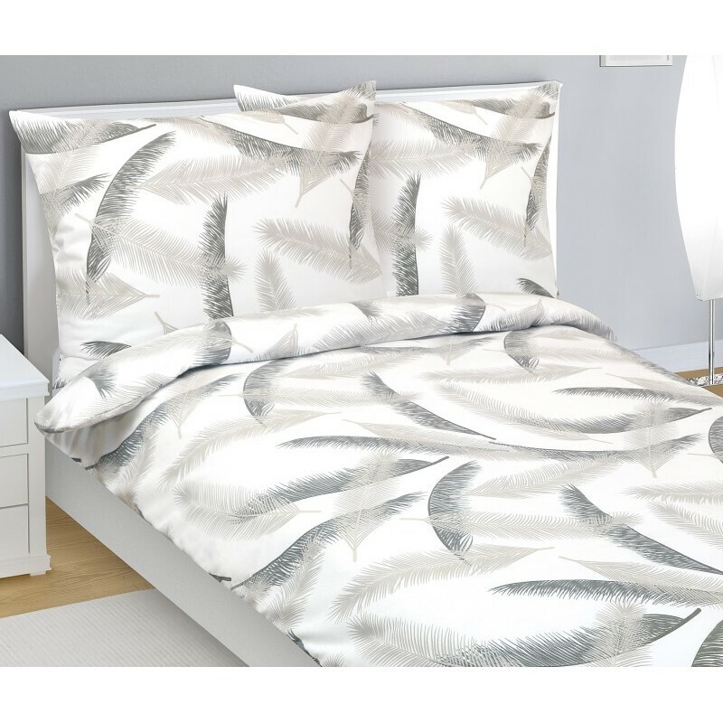 Bellatex Flanelové obliečky Pierko, 140 x 220 cm, 70 x 90 cm