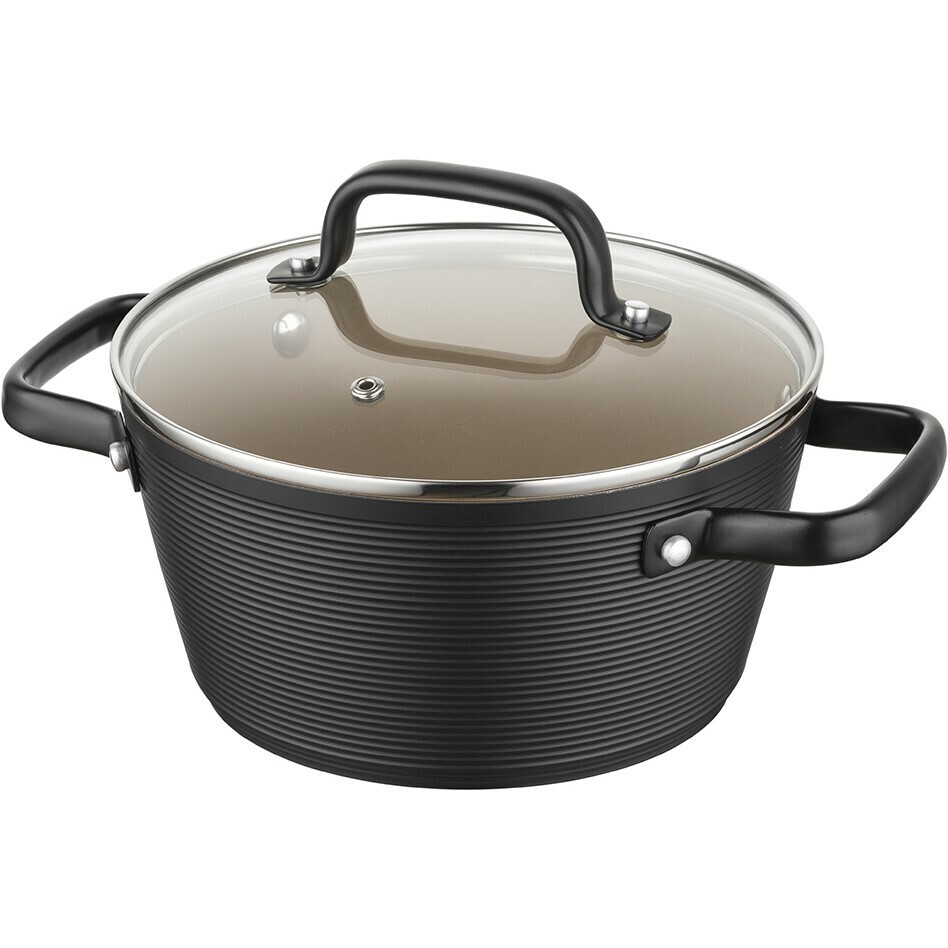 Florina Hliníkový hrniec Carina Black 2,2 l, 20 cm, pr. 20 cm