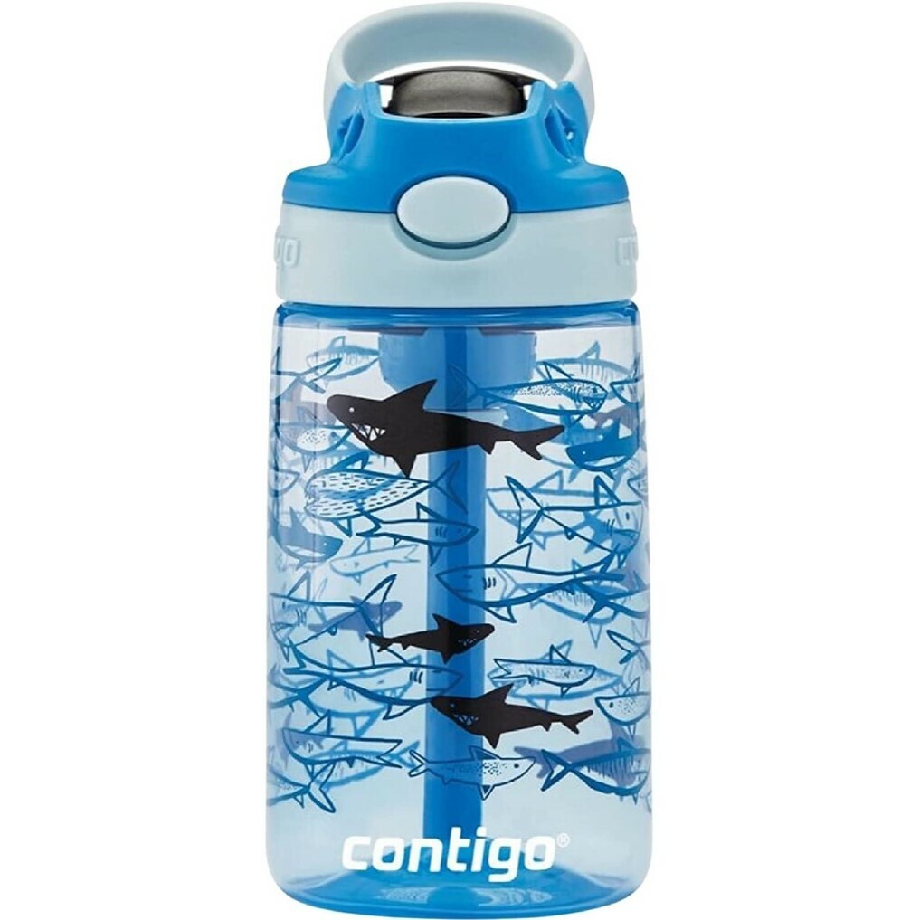 Contigo Detská fľaša Easy Clean 420 ml Blue Sharks