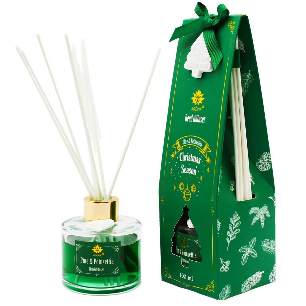 Arome Difúzer s tyčinkami Pine & Poinsettia, 100 ml