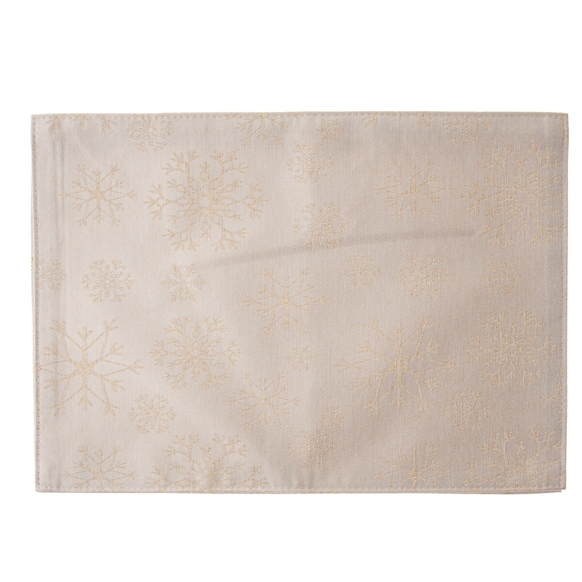 Vianočné Prestieranie vodeodolné Vločky zlatá, 32 x 45 cm