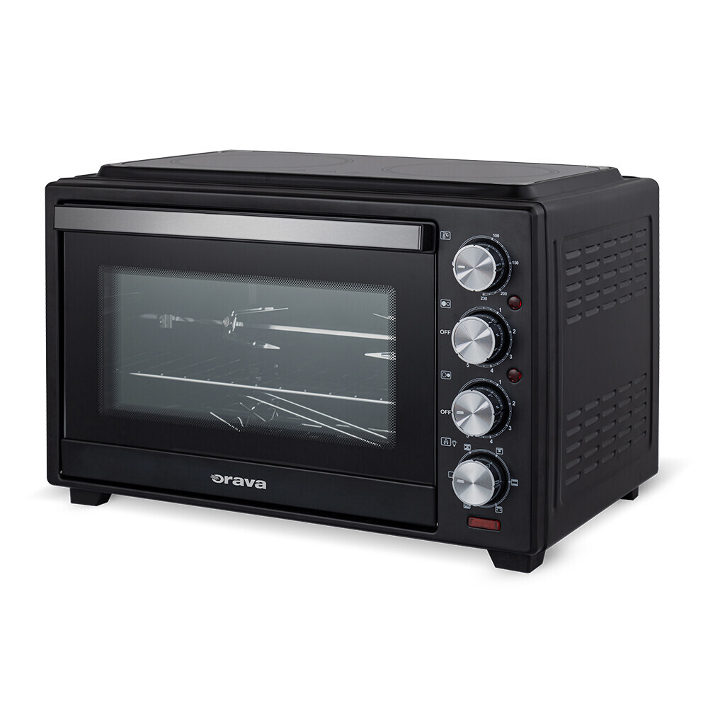 Orava Elektra-C38 elektrická rúra s dvojplatničkovým sklokeramickým varičom, 38 l