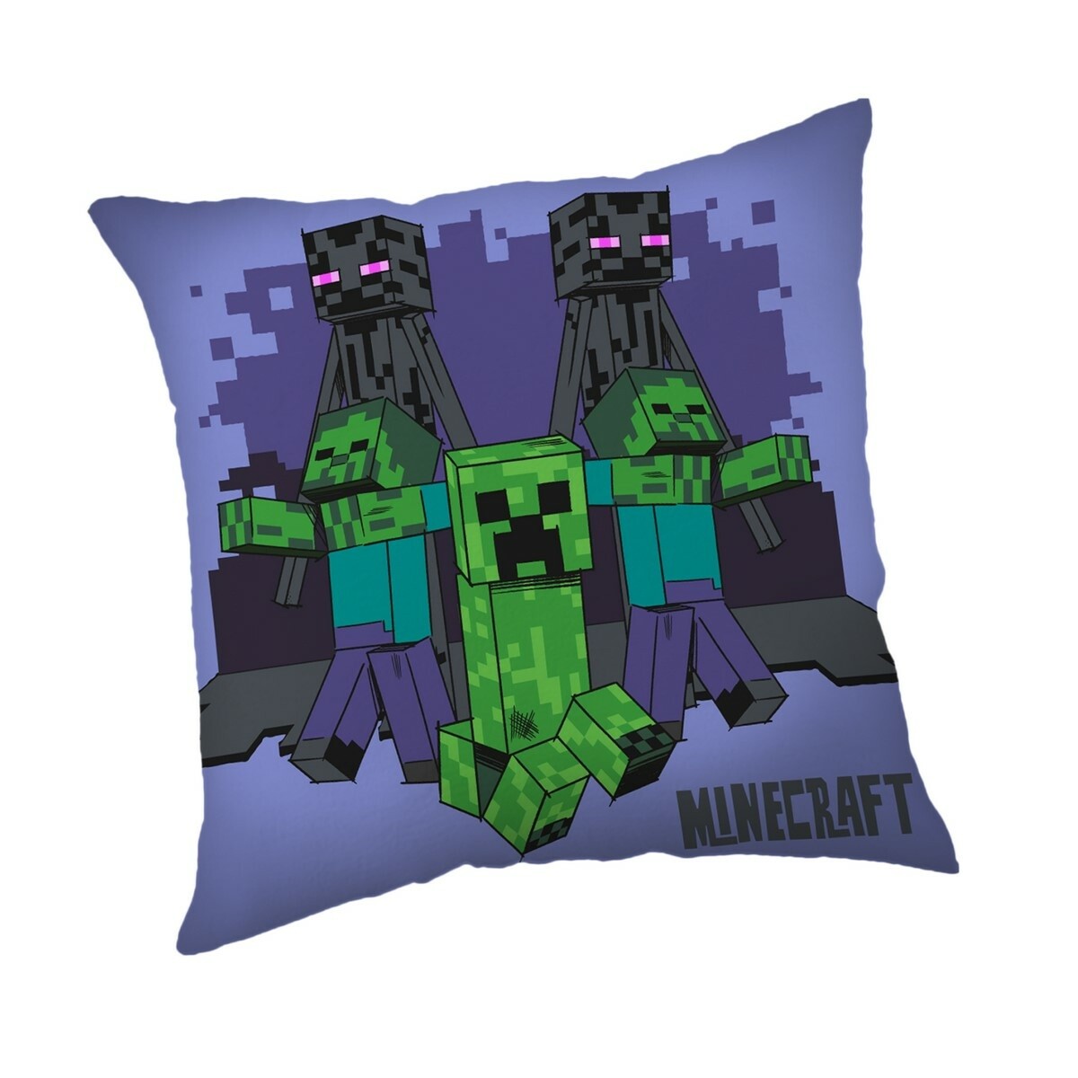Jerry Fabrics Vankúšik Minecraft Creeper rush, 40 x 40 cm