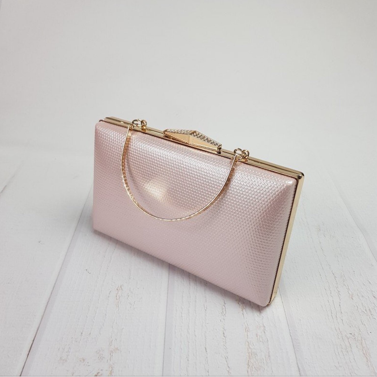 Ružová trblietavá kabelka