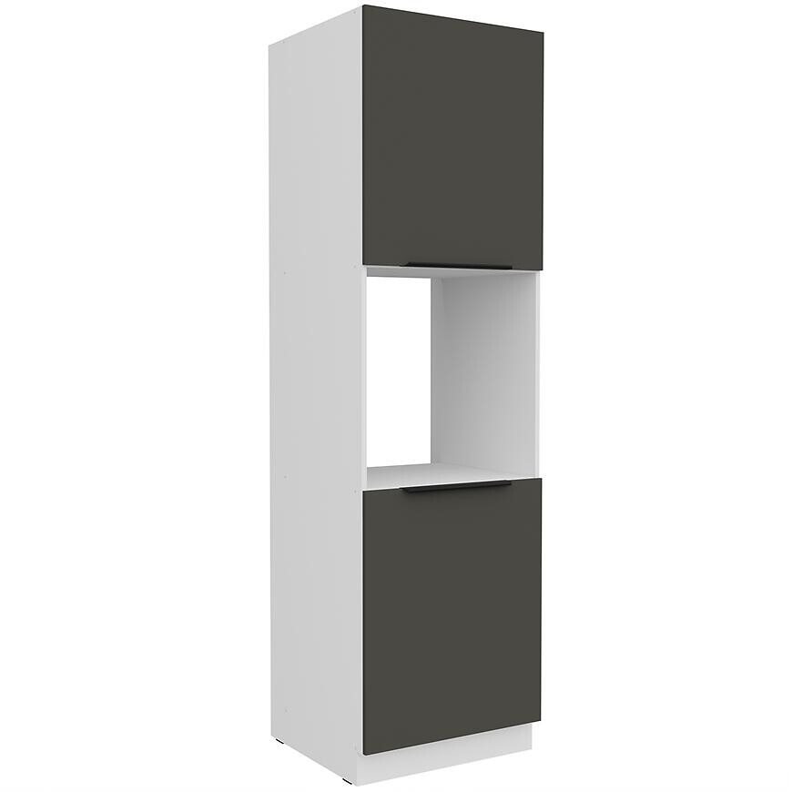 Kuchynská skrinka Aria-Gr/Wh Anti Fingerprint 60dp-210 2f