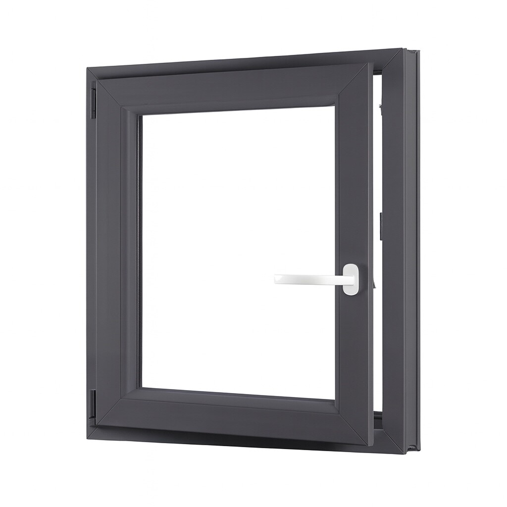 Jednokrídlové pivničné plastové okno OLIMPIA 60 AD, ľavé