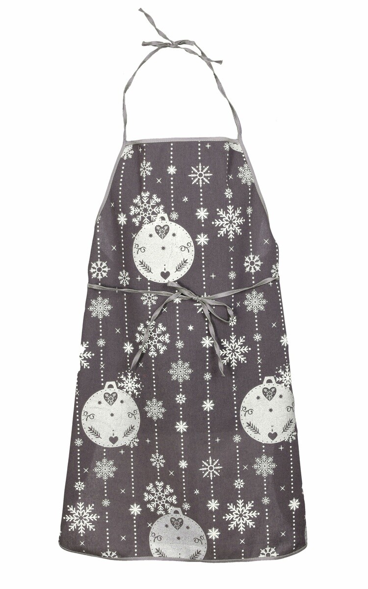 Zástera kuchynská, vločka a banka, sivá