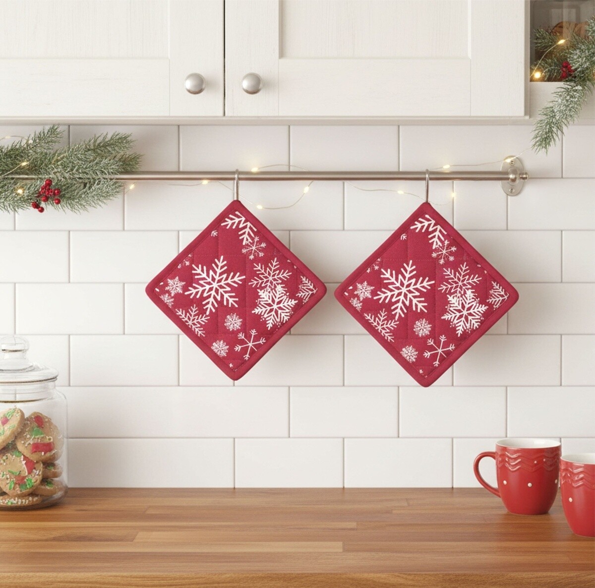 Podložka, Vianočné Vločky 1316, 18 x 18 cm