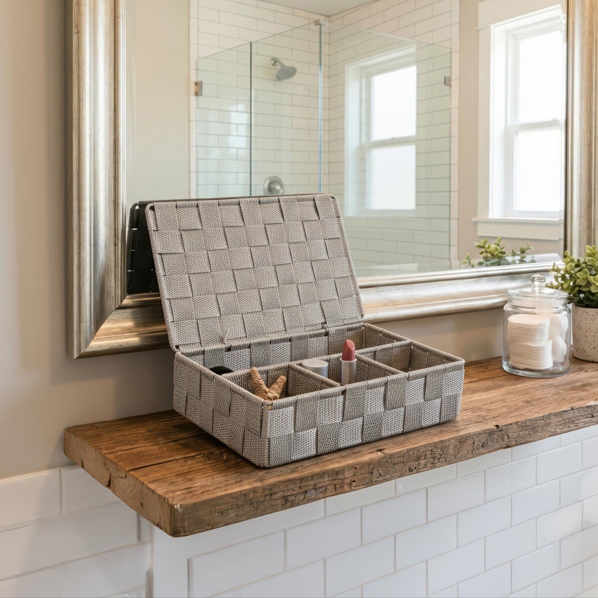 Úložný košík Adria, béžový, malý