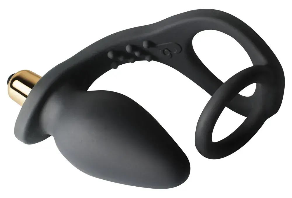 RO-ZEN dvojitý krúžok s análnym vibrátorom