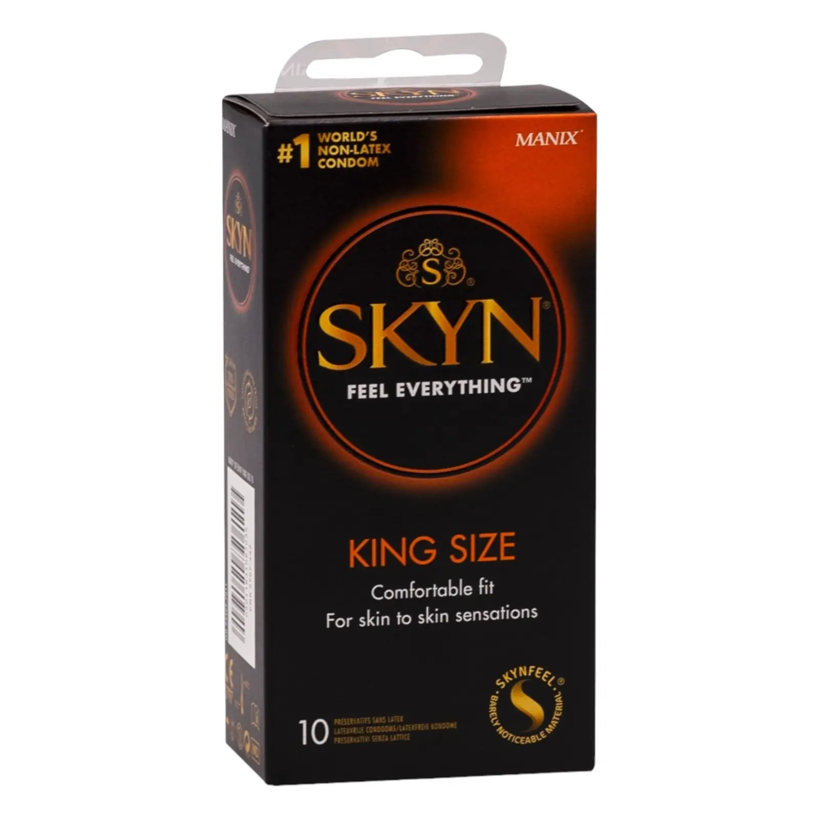 Manix SKYN XXL – Bezlatexové kondómy (10 ks)