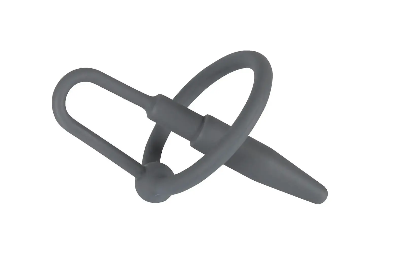 Penisplug - silikónový krúžok s kónusom do močovej trubice (šedý)