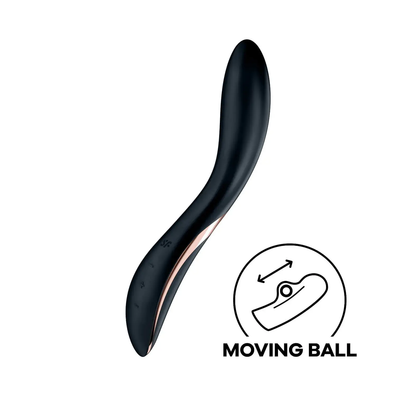 Satisfyer Rrrolling - guličkový G-bod vibrátor (čierny)