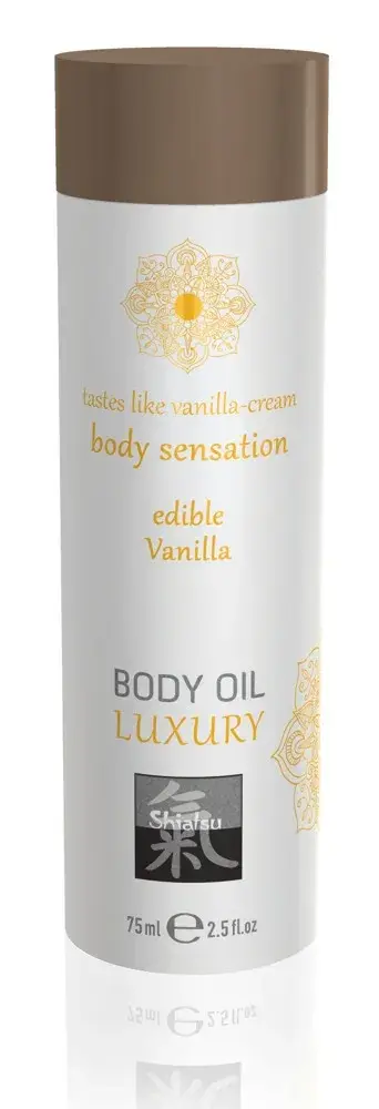 Shiatsu Luxury jedlý masážny olej - vanilka (75ml)