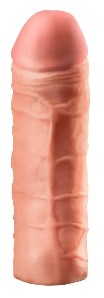 X-TENSION Mega 1 - realistická návlečka na penis (17,7 cm) - prírodná
