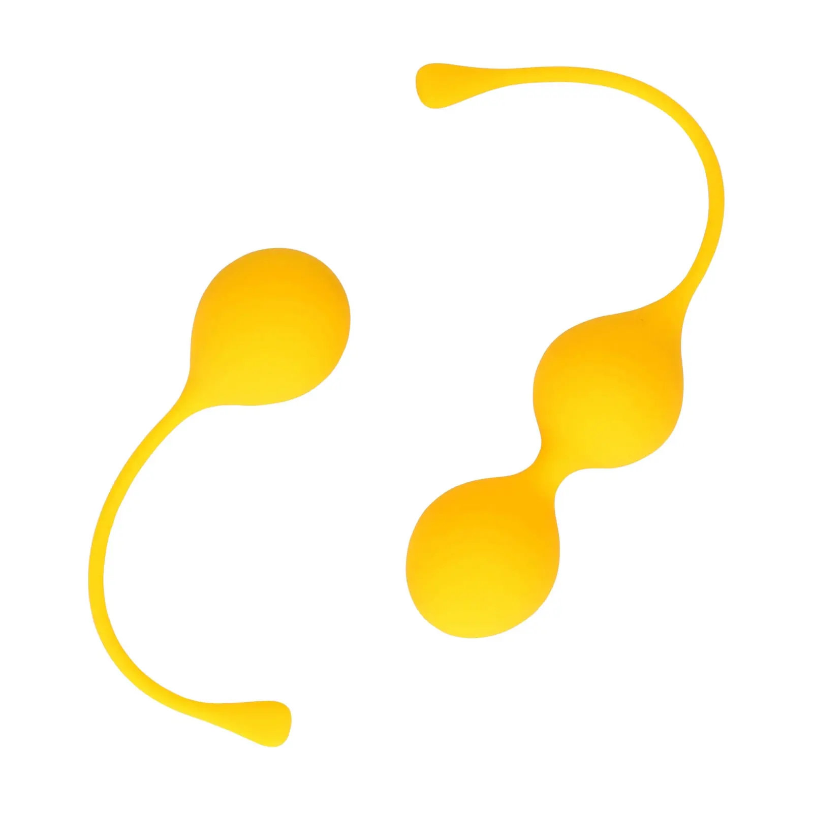 Loveline - silikónové guličky - 2 diely (žlté)