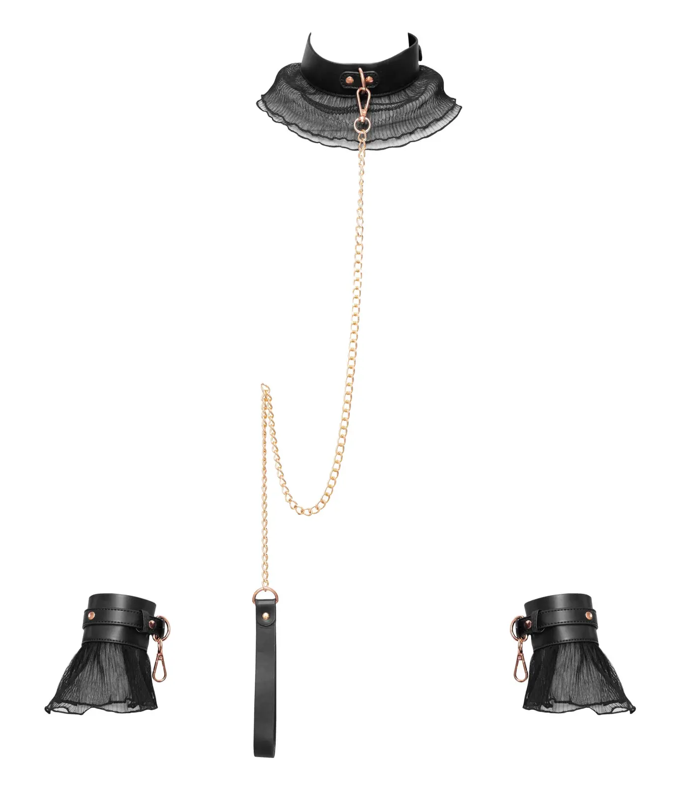 Bad Kitty - čierna súprava putiek (4 dielna)