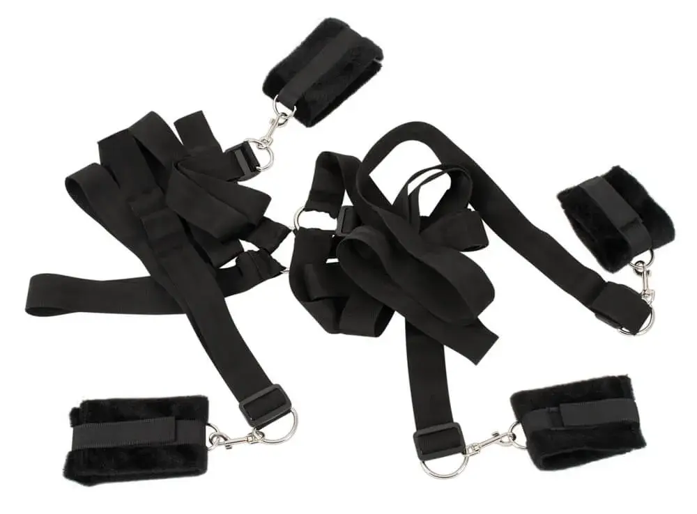 Bad Kitty - luxus posteľné putá (5 dielov)