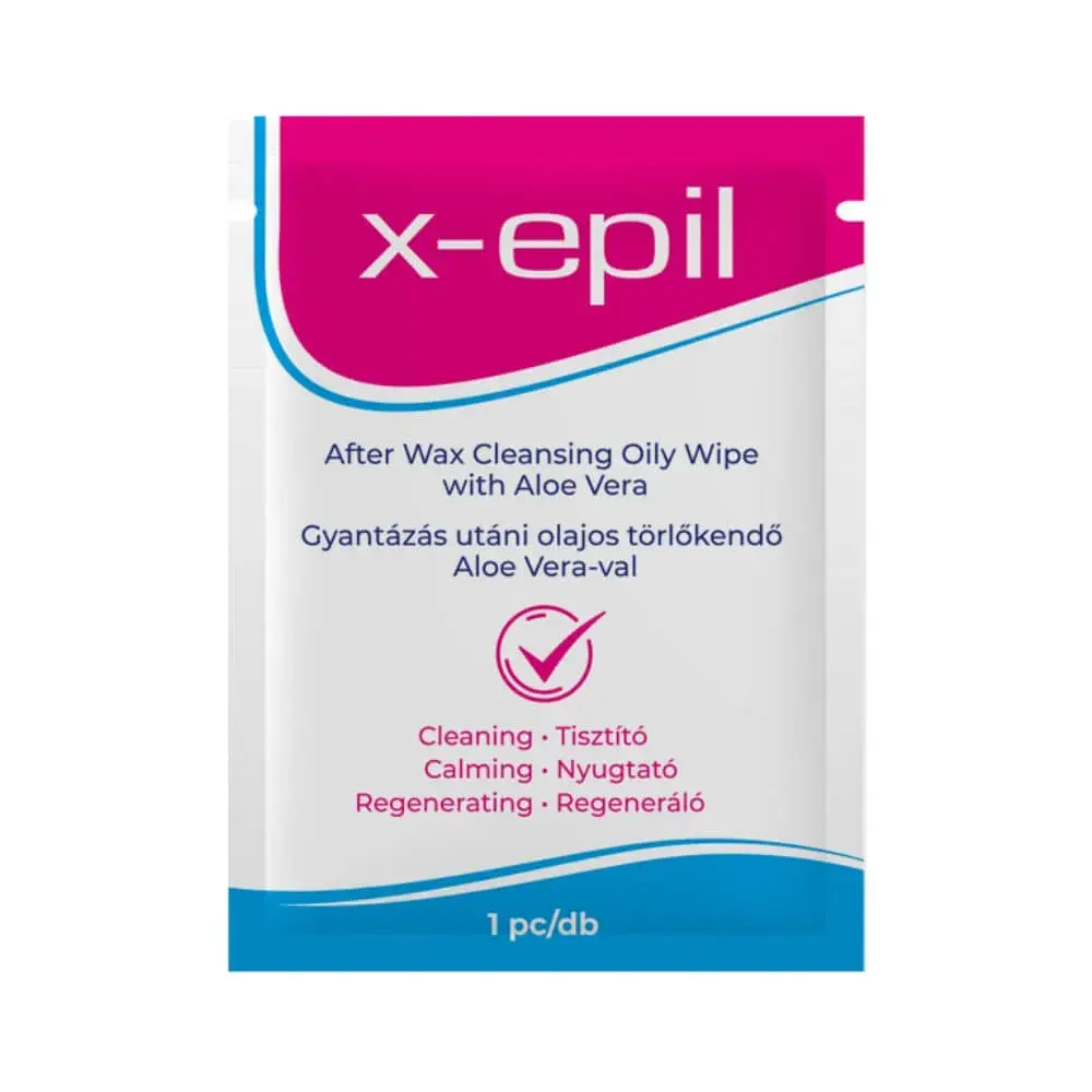 X-Epil - Olejové obrúsky po depilácii (1ks) - Aloe Vera