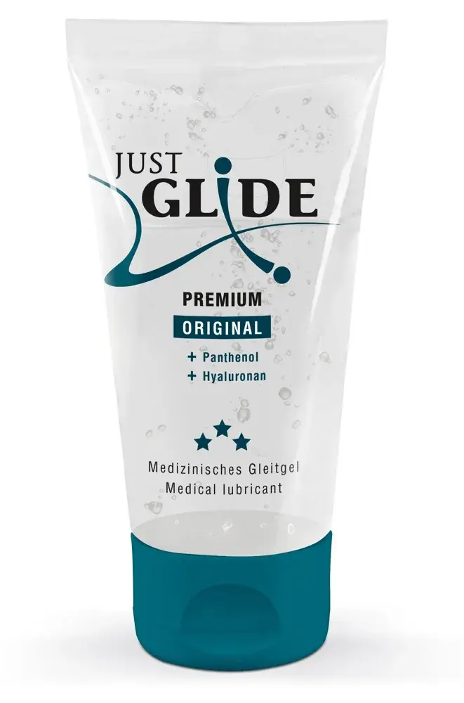Just Glide Premium Original - vegán, vodný lubrikant (50 ml)