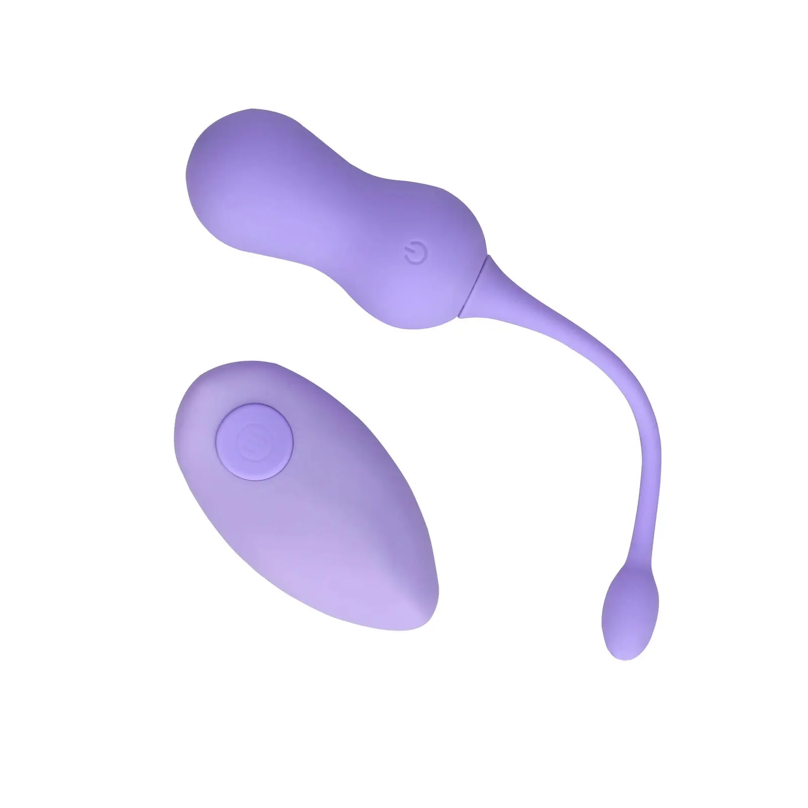 Loveline - fialová vibračná gulička s rádiom, nabíjateľná