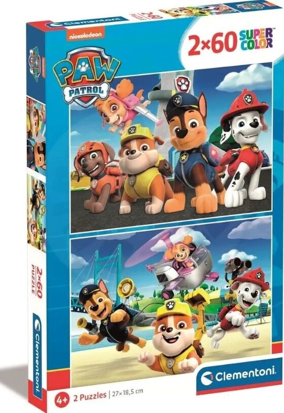 Puzzle 2x60 Paw Patrol Clementoni