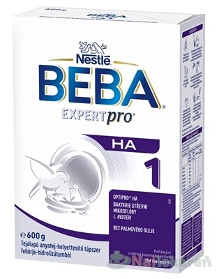 BEBA EXPERT pro HA 1 počiatočná mliečna výživa (od narodenia) 600 g