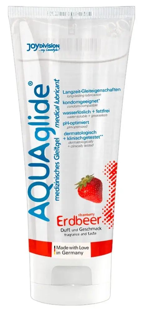 AQUAglide - vodný lubrikant - jahoda (100ml)